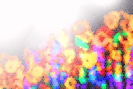 Abstract circular bokeh background of LED light bulbの写真素材