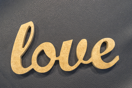 Love with black backgroundの写真素材