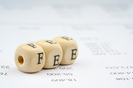 Wooden letter cube. Business concept.の写真素材