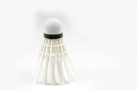 Shuttlecock with white backgroundの写真素材