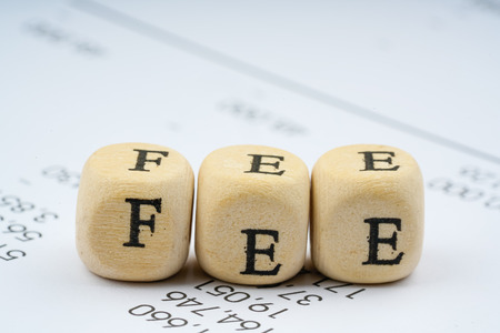 Wooden letter cube. Business concept.の写真素材