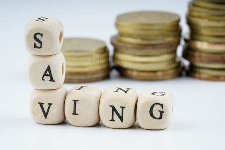 yellow coins stacking with finance bussiness concept.の写真素材