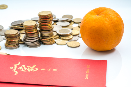 red banknote for celebrate Chinese New Year eventの写真素材