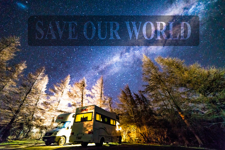GLENTENNER, NEW ZEALAND - AUGUST 30, 2016: Milky way from glentenner campsite, New Zealand.の写真素材
