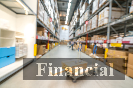 Warehouse or storehouse with blur backgroundの写真素材