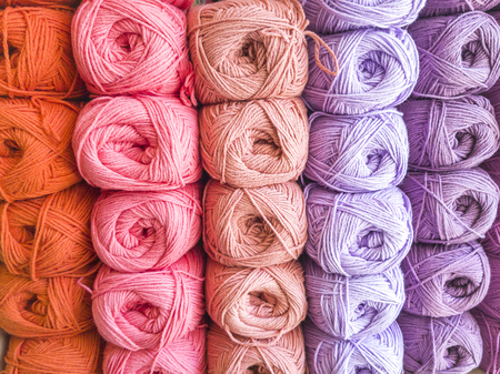 Yarns or balls with natural lightの写真素材