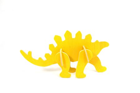 Toy Wooden Dinosaurの写真素材