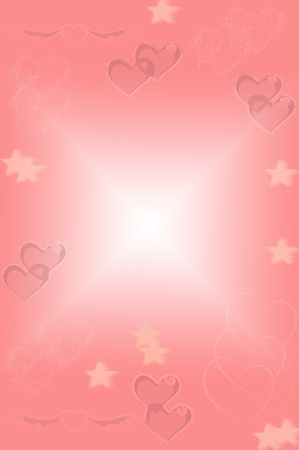 Valentine background objects prepared for the occasionの写真素材