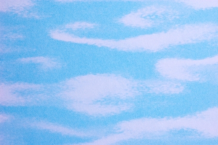 Sheet of paper with embossed cloudsの写真素材