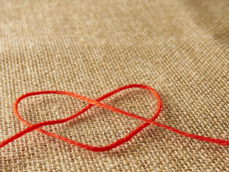 Valentines day love background heart and textile