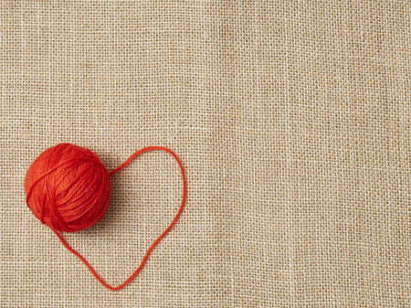 Valentines day love background heart and textileの写真素材