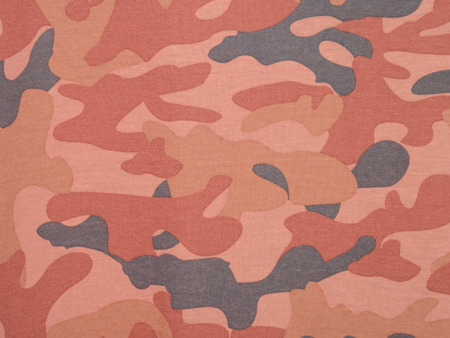 Pink camouflage textile backgroundの写真素材