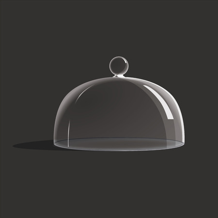 glass cover illustrationのイラスト素材