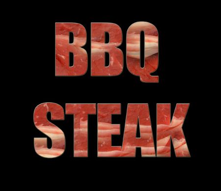 BBQ steak, templateの写真素材