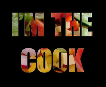 I'm the cook, templateの写真素材