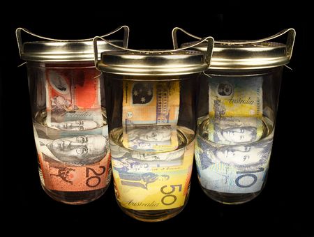 Preserving Australian moneyの写真素材