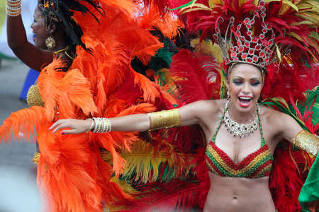 BARRANQUILLA, COLOMBIA - FEB 10: Carnaval del Bicentenario 200 years of Carnaval. February 10, 2013 Barranquilla Colombiaのeditorial素材