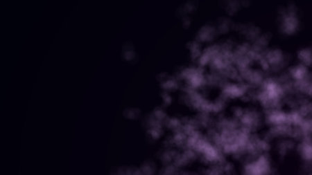 Pink smoke on a dark background. Water vapor or fog with bokeh effect. Abstract blur backdrop. 3d rendering.の写真素材