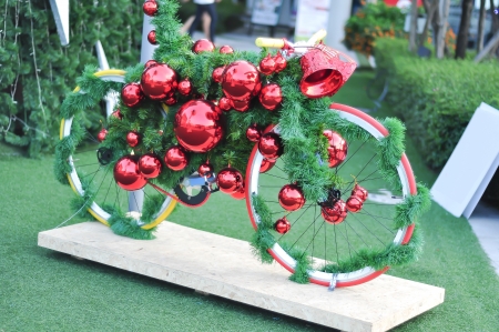 Bike for Christmas party の写真素材