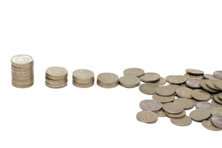 Coins from chaotic to the ordered .