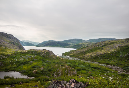 hills near the Barents Seaの写真素材