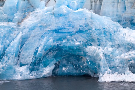 frontal wall of a glacier of Nansen. Northern island of Novaya Zemlyaの写真素材