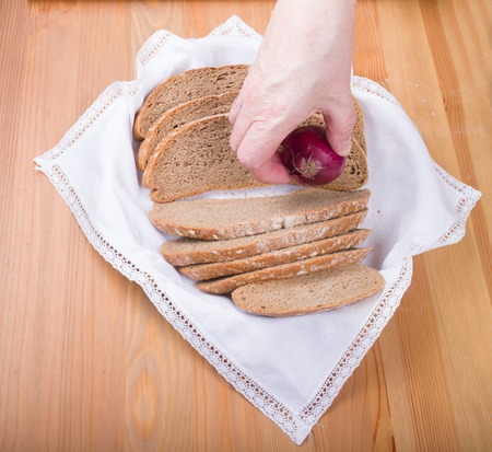bread is main food of humans since ancient timesの写真素材