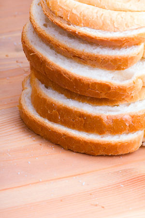 bread in kitchen on a wooden background