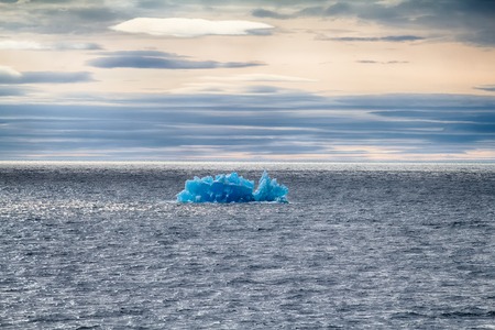 Arctic iceberg ice stock area Novaya Zemlya. array of ice floating in oceanの写真素材