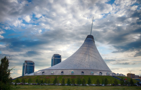 Astana, Kazakhstan - July 17, 2016: Khan Shatyr located in Astanaのeditorial素材