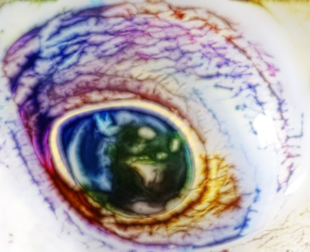 abstract background computer generated. eye close-up