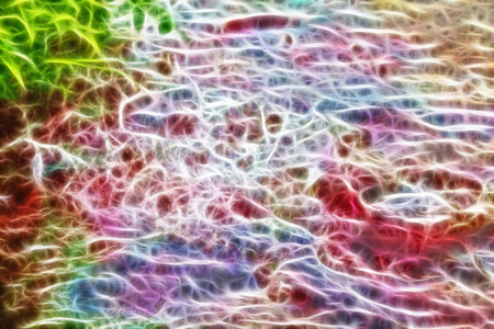 Abstract fractal light background. Game solar reflection from the waves, play of light, game of lightの写真素材