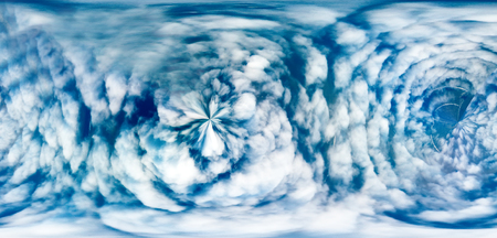 Parade of cyclones, nebulosity. Cyclonic processes in meteorology -SYNOPTIC fantasy of weather predictionの写真素材