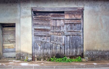 The old gate and the wicket of the former city poor house, Dijon, France