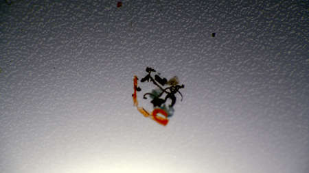 Plastic gets into water basin and gradually destroyed by waves and sun. Plastic particles accumulate...