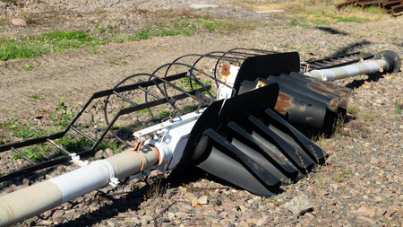 Repair of railway equipment. Replacing traffic lights, railroad light signal
