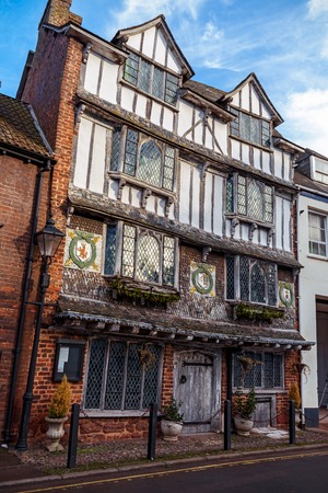 Old Tudor House, Exe Island, 6 Tudor Street, Exeter, Devon United Kingdom December 28 2017のeditorial素材