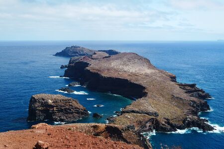 beautiful landscape of Ponta de Sao Lourenco and Atlantic Ocean, Madeira.の写真素材
