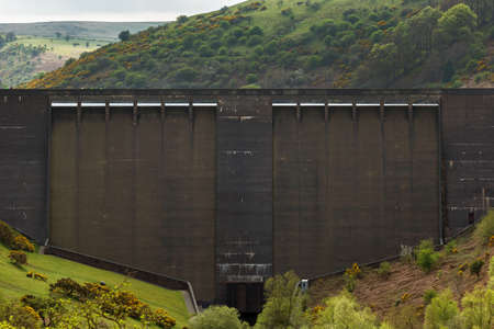 Meldon Dam Reservoir on the West Okement River, Dartmoor National Park, Devon, UKの写真素材