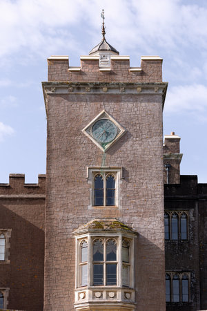 Powderham castle Kenton, Devon. United Kingdom. September 11 2023の写真素材