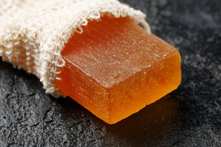 Handmade natural shampoo bar soaps. Ethical, sustainable zero waste lifestyleの写真素材