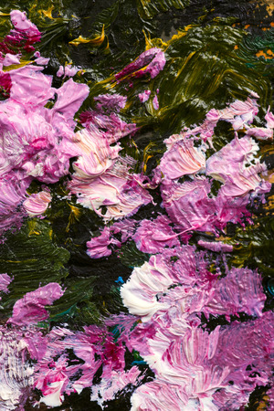 Abstract background. Oil painting - flowersの写真素材