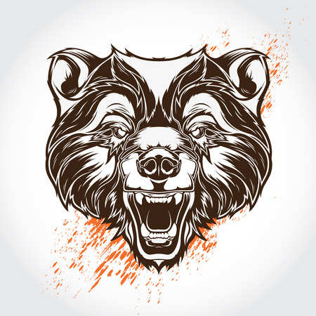 Vector tattoo bearのイラスト素材
