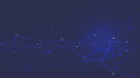 Network connection plexus digital futuristic technology, Abstract vector backgroundのイラスト素材