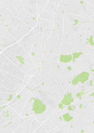 Athens city plan, detailed vector map detailed plan of the city, rivers and streetsのイラスト素材