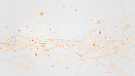 Big data network connection plexus digital futuristic technology, visualization concept processing...