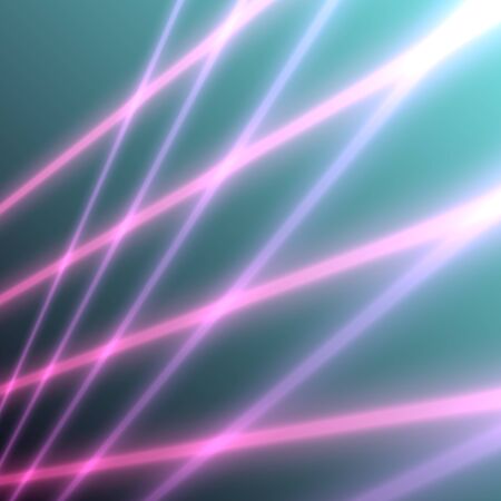 Glowing futuristic neon lines background energy technology conceptの写真素材