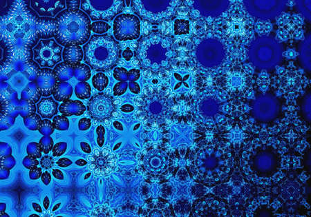 Blue abstract geometric winter christmas background illustration