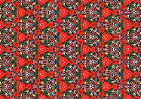 Christmas background tile red green and white color illustration
