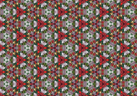 Christmas background tile red green and white color illustration